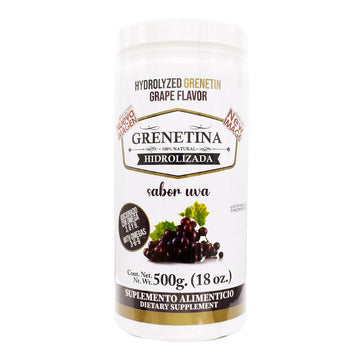Grenetina Hidrolizada Sabor Uva 100% Natural 500g Pretty Bee
