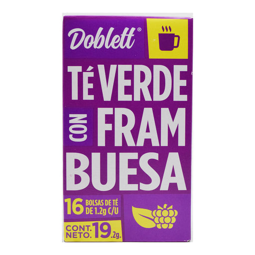 Te Verde Con Frambuesa 16 Sobres 19.2 G Doblett