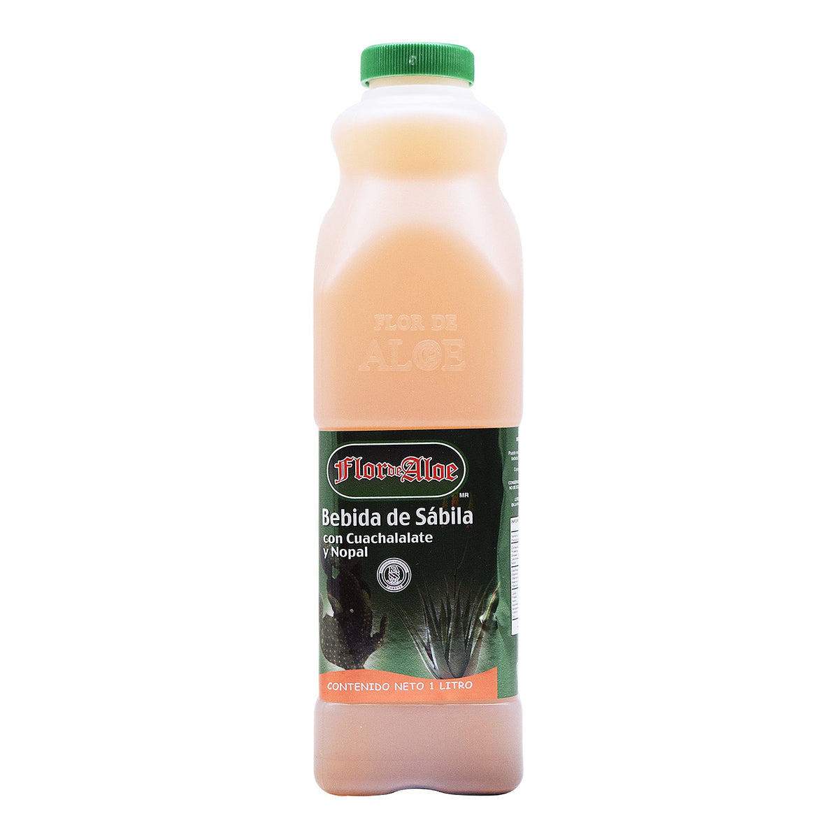 BEBIDA DE SABILA CUACHALALATE NOPAL 1 L FLOR DE ALOE
