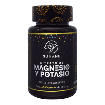 Citrato De Magnesio Y Potasio 60 Capsulas Sunahe.
