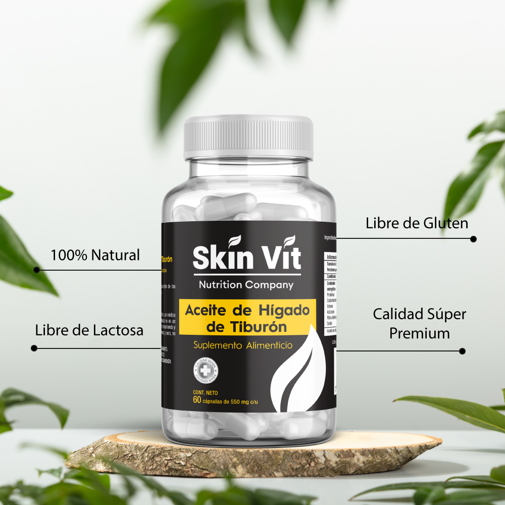 Aceite de Higado de Tiburón Skin Vit 60 Capsulas