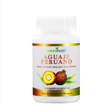 Aguaje Peruano Natural Health 60 Cápsulas