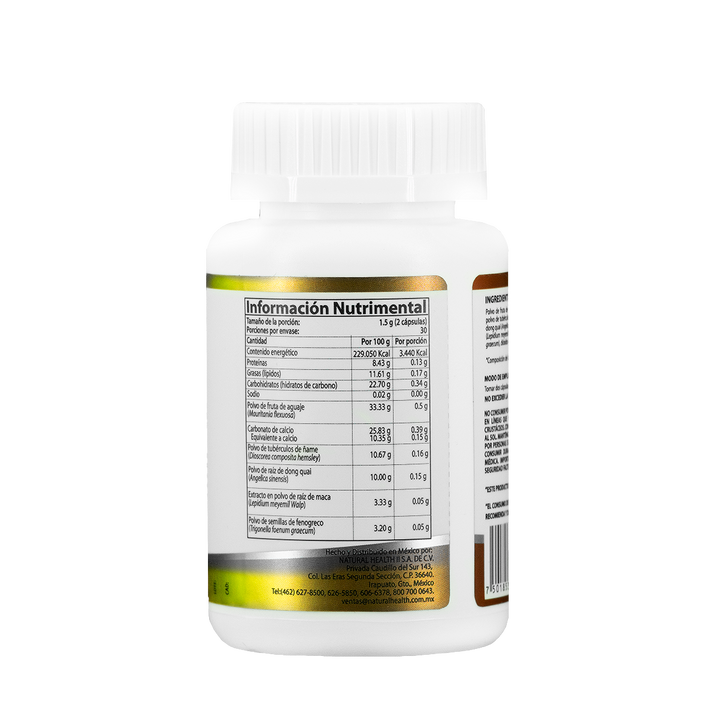 Aguaje Peruano Natural Health 60 Cápsulas