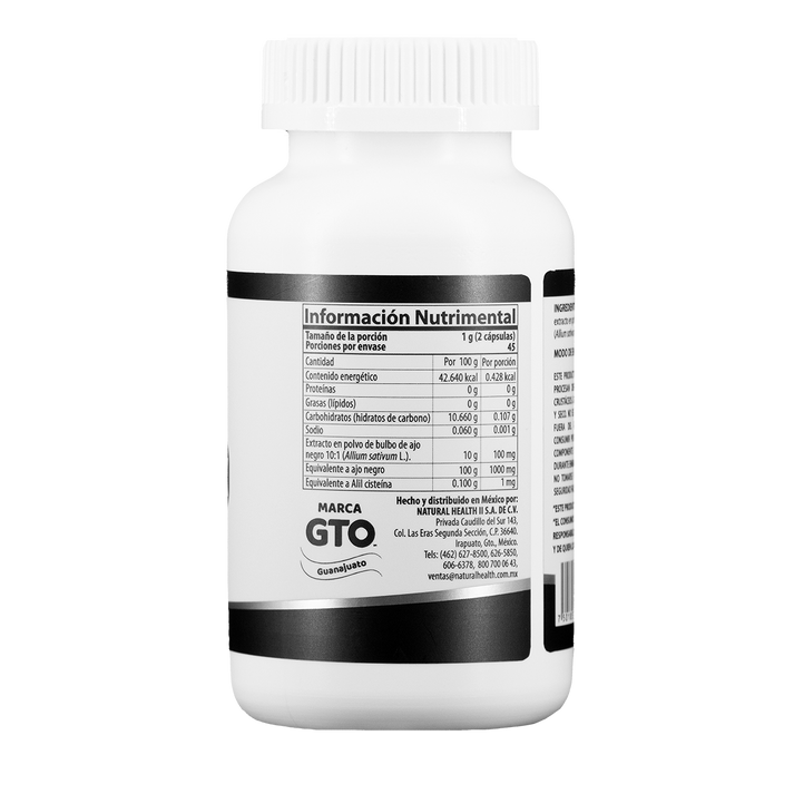 Ajo Negro Natural Health 90 Cápsulas