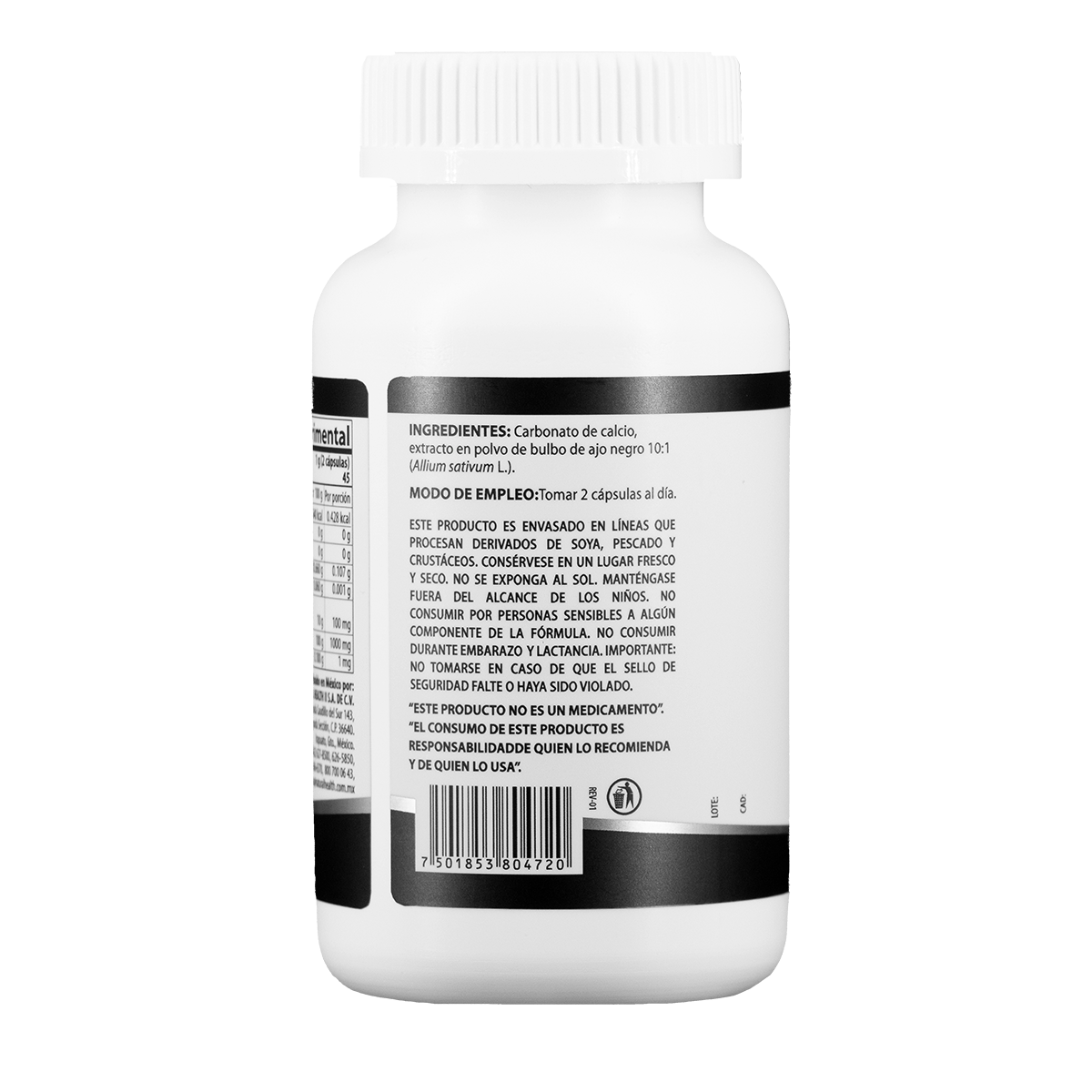 Ajo Negro Natural Health 90 Cápsulas