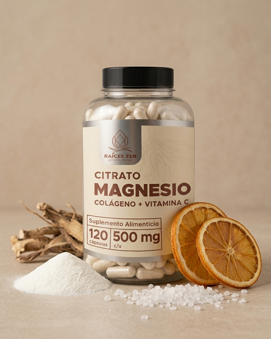 Citrato de magnesio Colageno Vitamina C