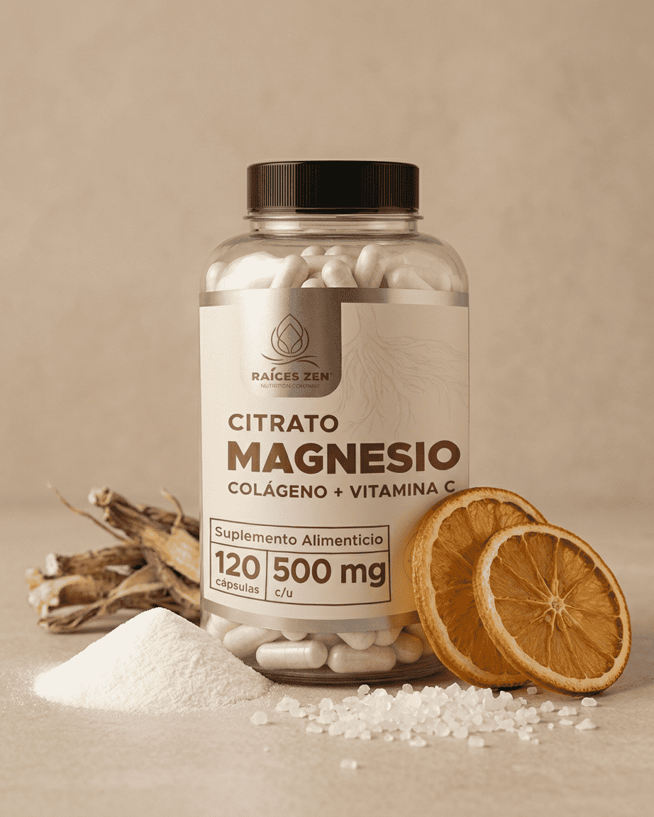 Citrato de magnesio Colageno Vitamina C
