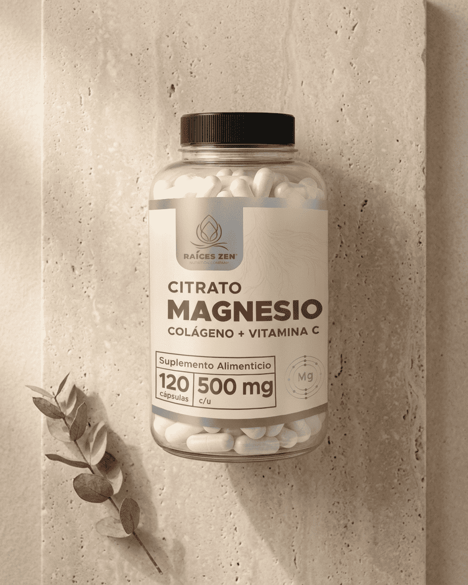 Citrato de Magnesio y Vitamina C Raices Zen