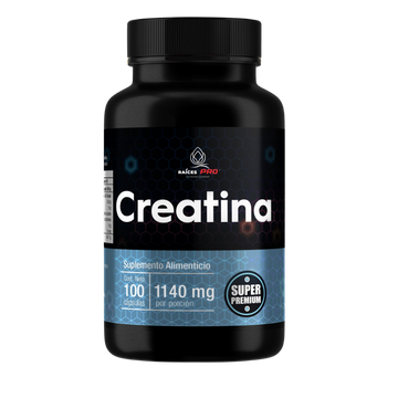Creatina Monohidratada De Alta Pureza 100 Cáps Raíces Pro