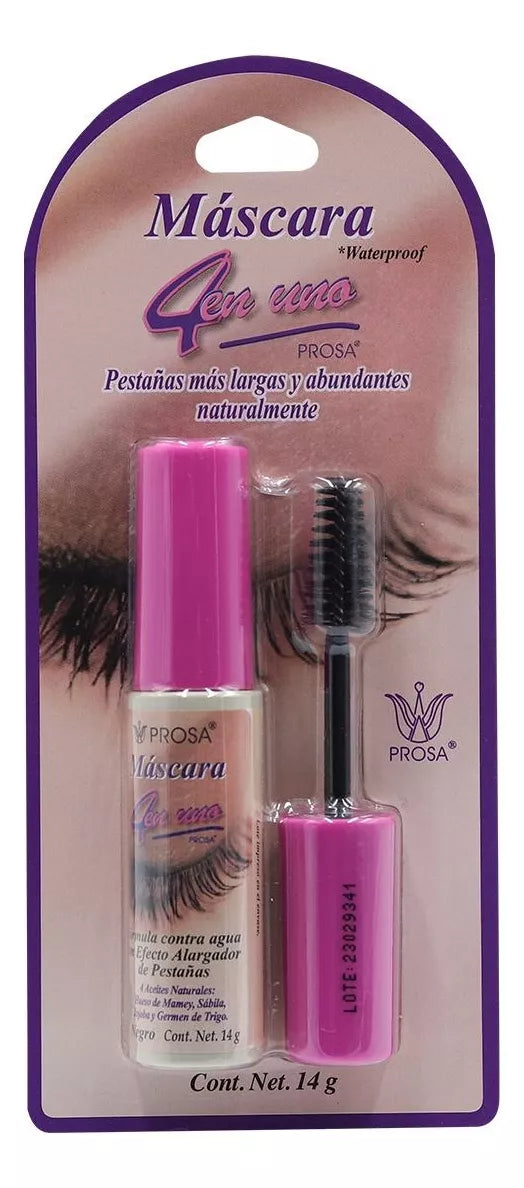 Rimel Alargador Pestañas 4 En 1 Blister Color Negro