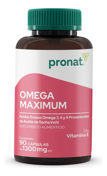 Omega Maximum 3, 6, 9 Sacha Inchi Pronat 60 Cápsulas