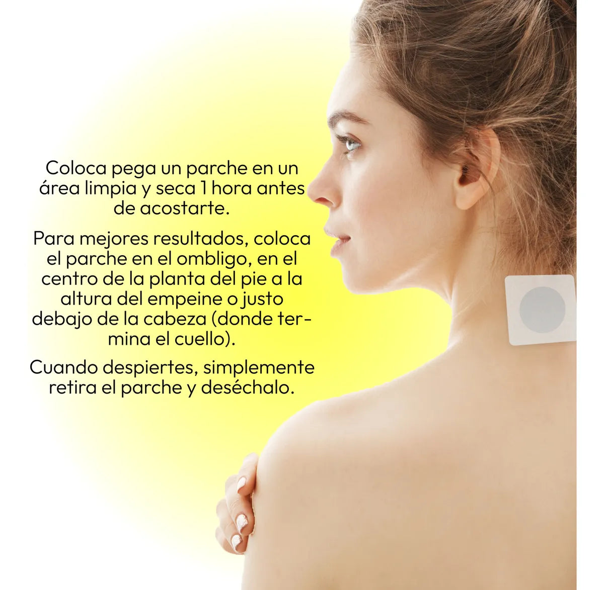 Recharge sleeping patch Bolsa de Parches auxiliares en conciliar y mantener el sueño 12 U.