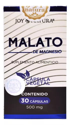 Malato Magnesio 30 Capsulas Joy Natura Sabor Sin Sabor