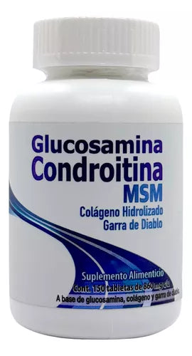 Glucosamina Condroitina Msm y garra Diablo 150 Tabletas Dos Mundos