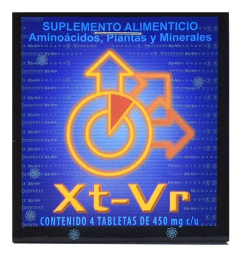 Xtra Viril Suplemento Alimenticio Natural Xt Vr 4 Tabletas