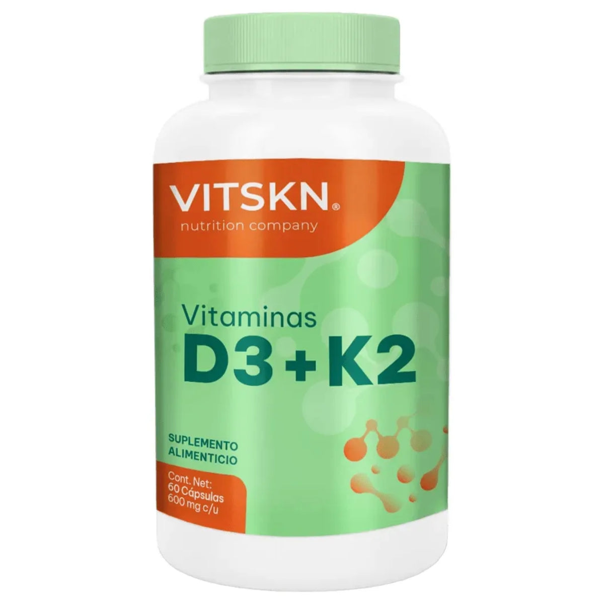 Vitamina D3 y K2 VITSKN 60 Cápsulas