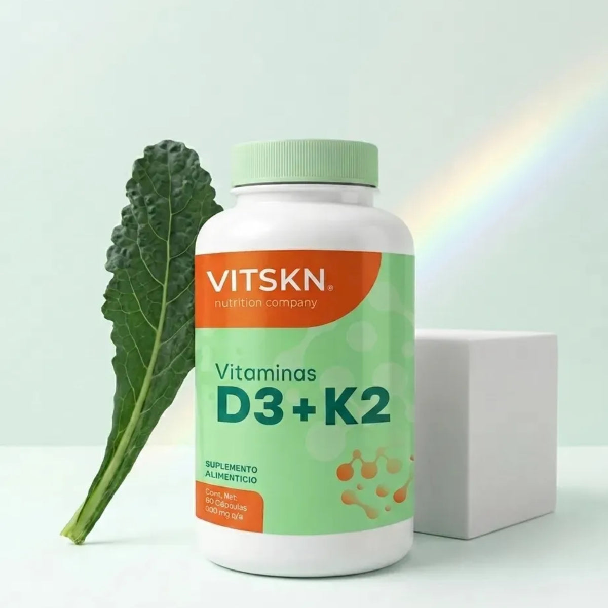 Vitamina D3 y K2 VITSKN 60 Cápsulas