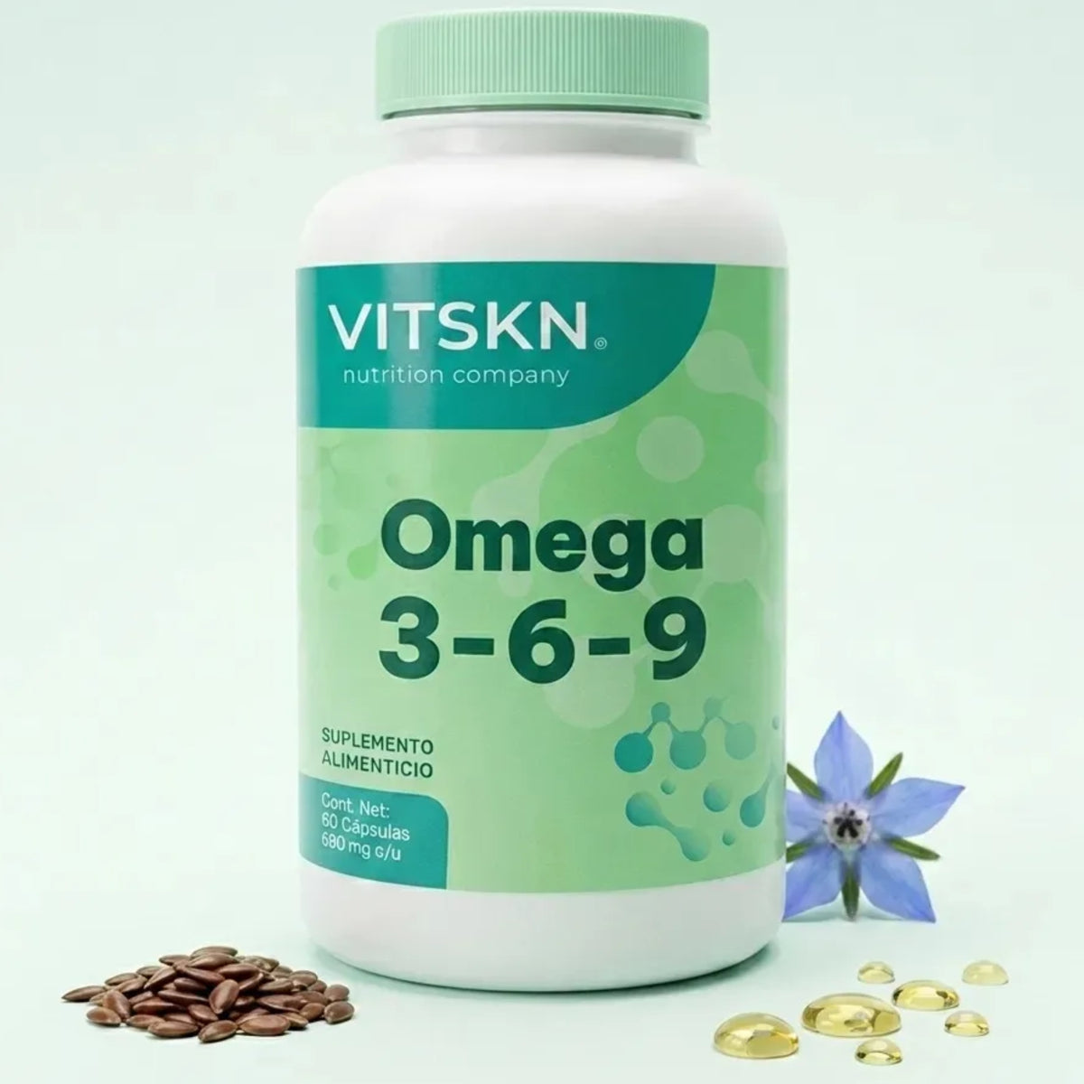 Omega 3, 6 y 9 VITSKN 60 Cápsulas