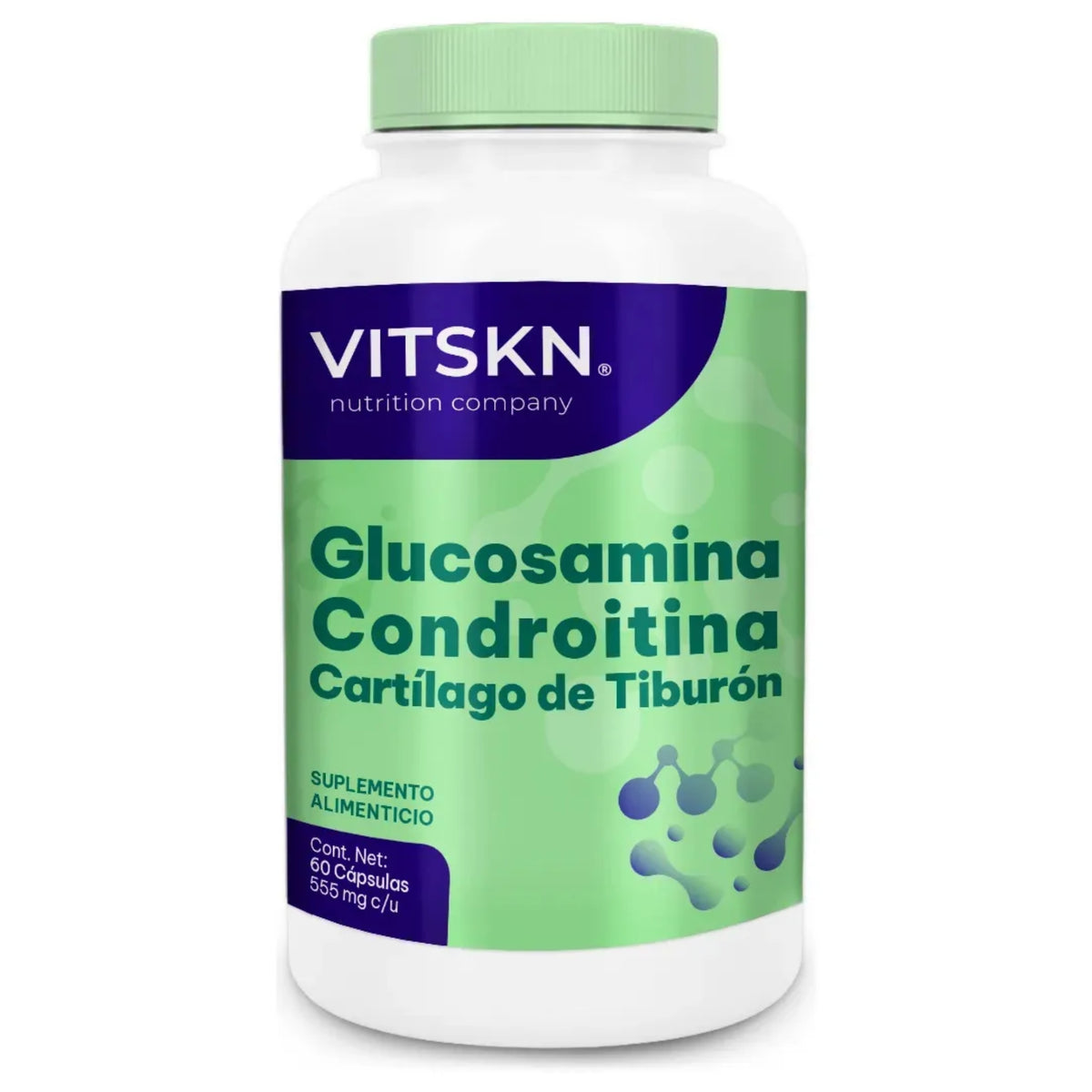 Glucosamina, Condroitina y Cartílago de Tiburón VITSKN 60 Cápsulas
