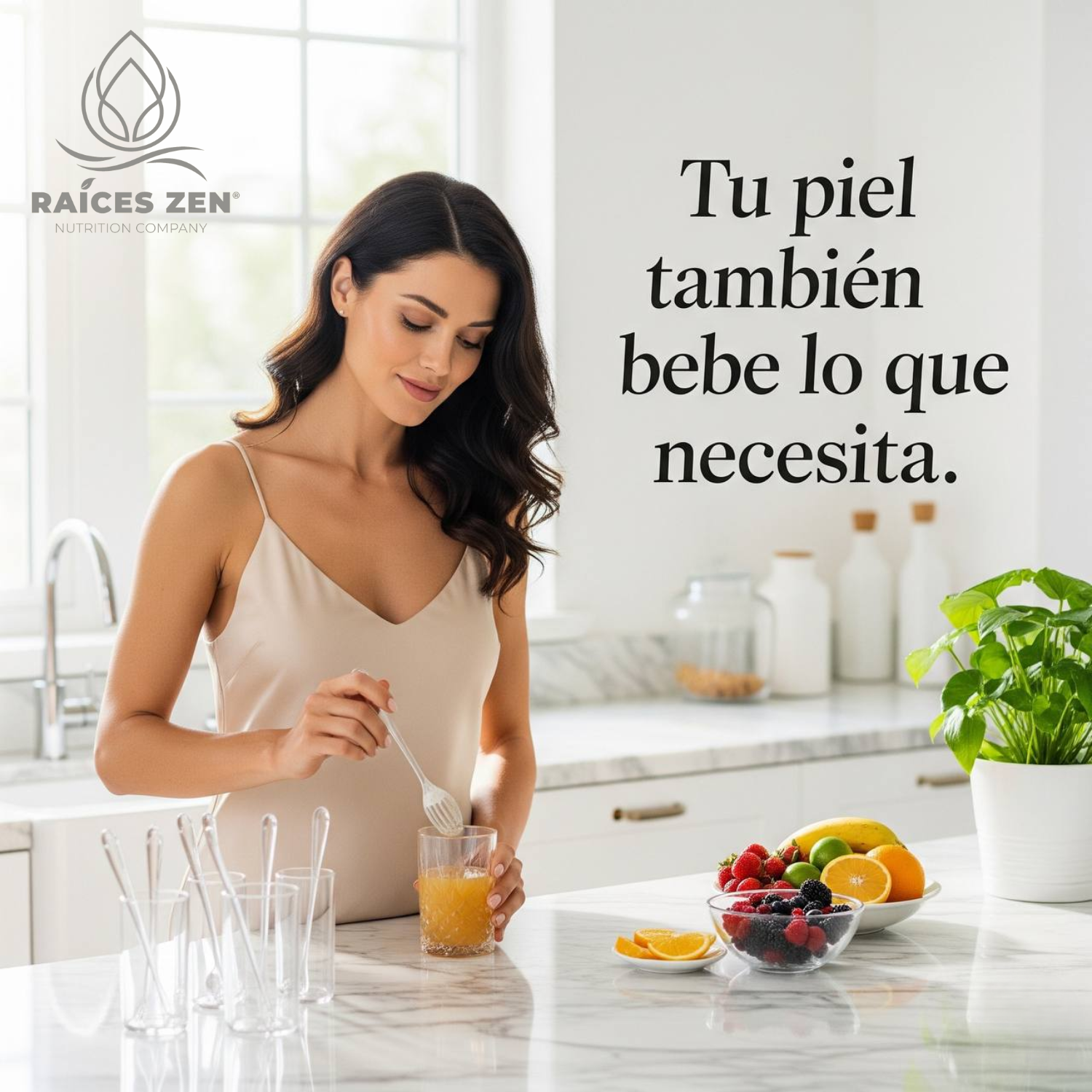 Colágeno Hidrolizado Biotina Ácido Hialurónico Raíces Zen Súper Premium 300 g
