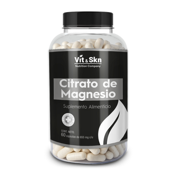 Citrato de Magnesio Skin Vit Nutrition Company 60 Cápsulas de 550mg