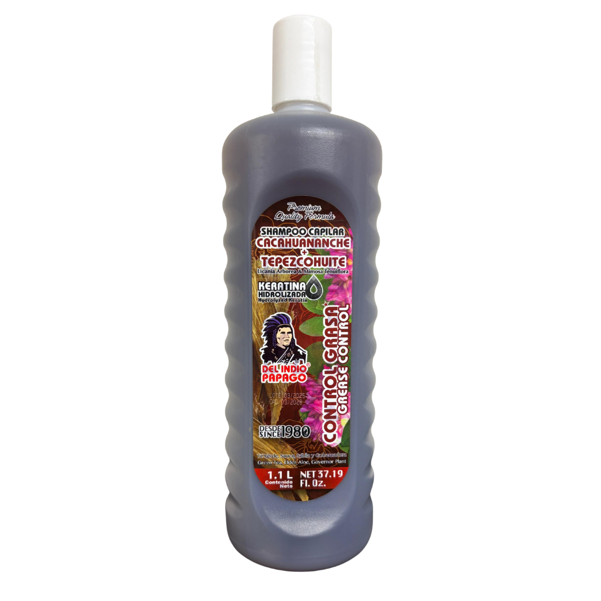 Shampoo Cacahuananche + Tepezcohuite 1.1 L Del Indio Papago