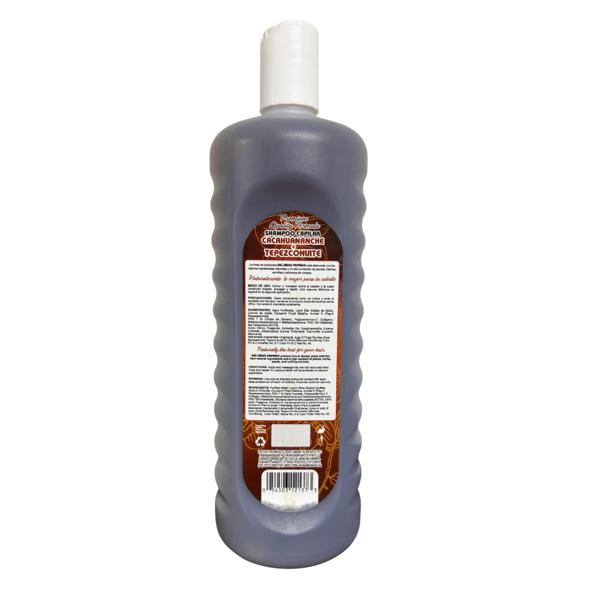 Shampoo Cacahuananche + Tepezcohuite 1.1 L Del Indio Papago