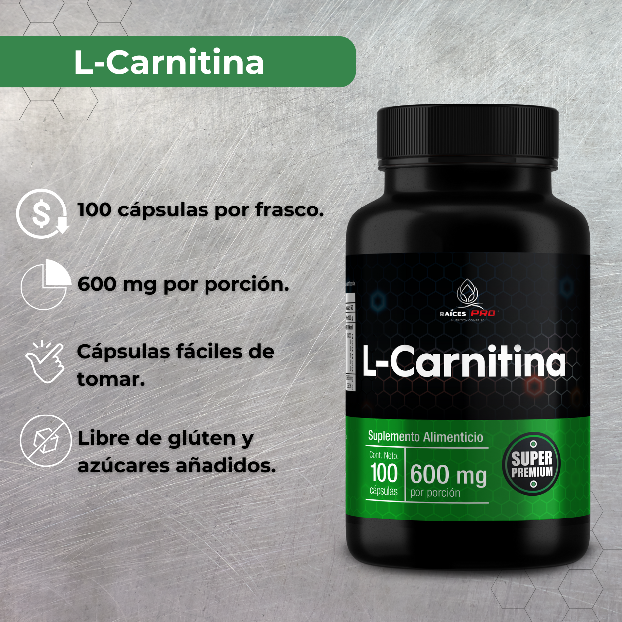 L Carnitina Super Premium 100 Cpsulas Races Pro L Carnitina Super Premium 100 Cpsulas Races Pro