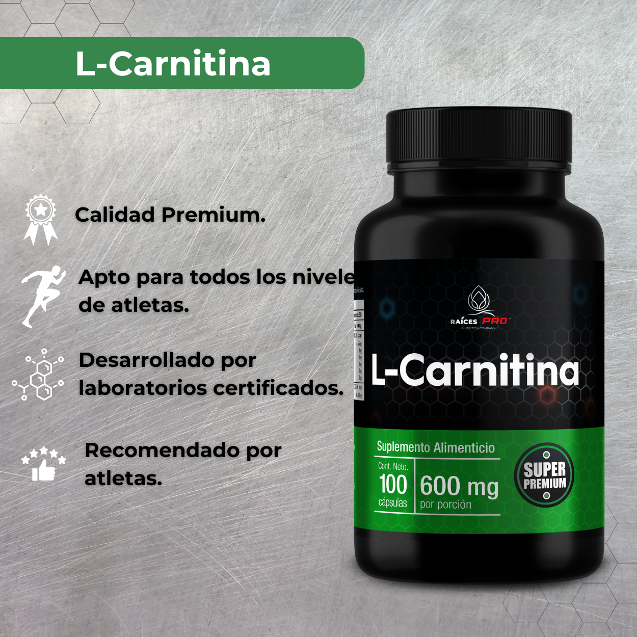 L Carnitina Super Premium 100 Cpsulas Races Pro L Carnitina Super Premium 100 Cpsulas Races Pro