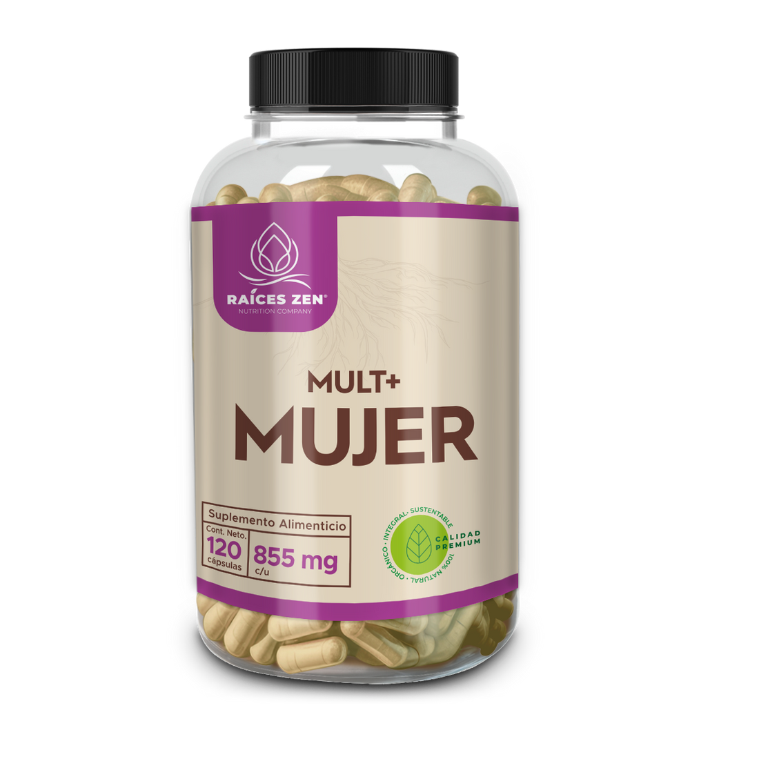 Multivitaminico para mujer Premium Raíces Zen