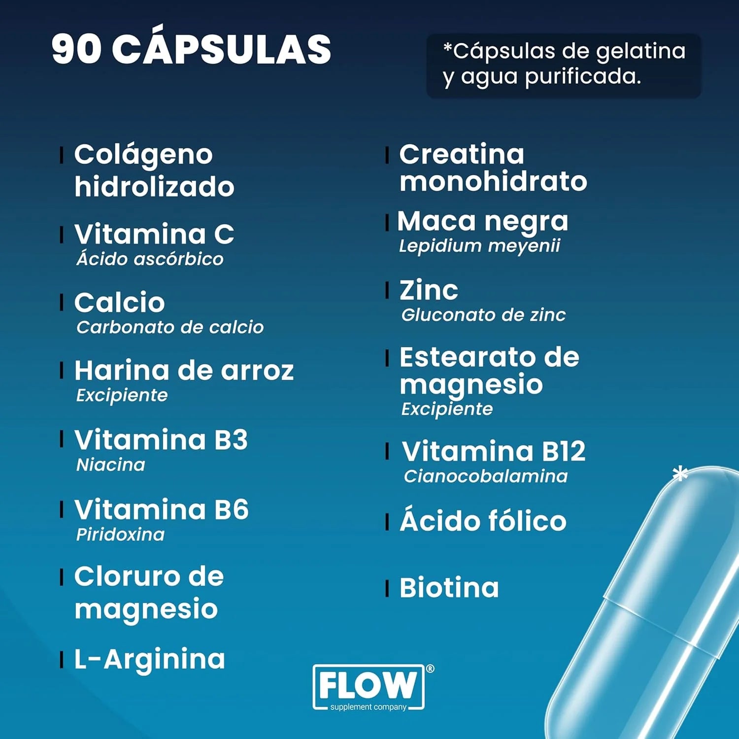 FLOW Multivitaminico Hombre con 90 Cápsulas