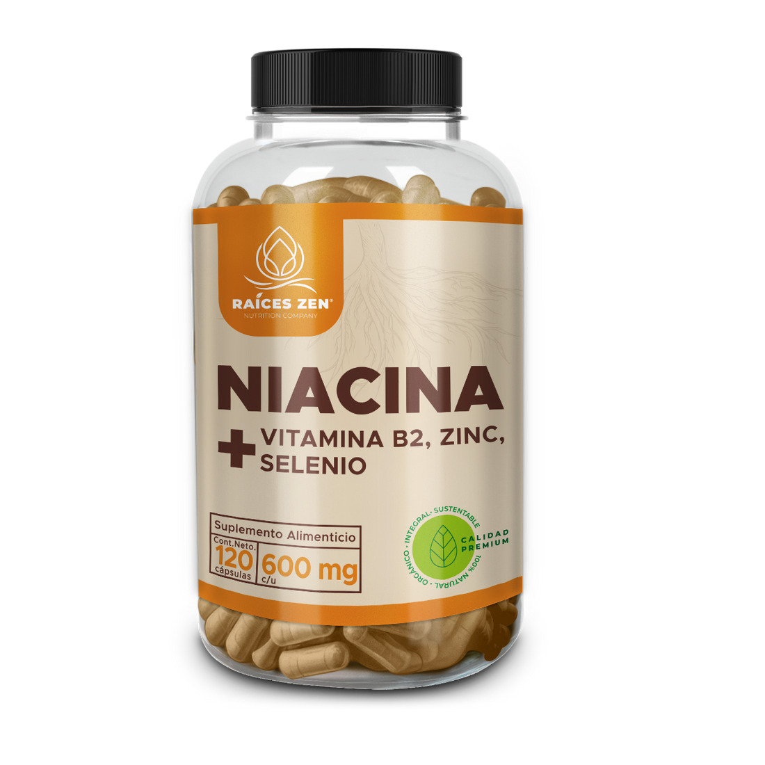 Niacina Vitamina B2 Zinc Selenio Raices Zen
