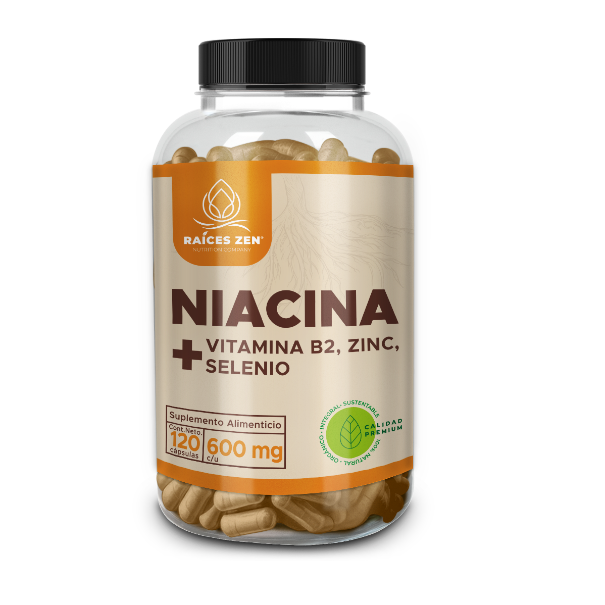 Niacina Vitamina B2 Zinc Selenio Raices Zen