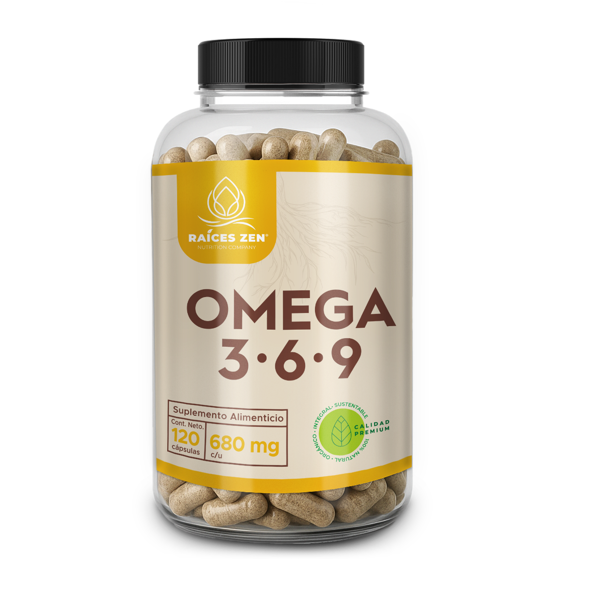 Omega 3 6 9 Capsulas Premium Raíces Zen