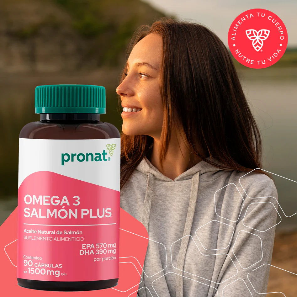 Omega 3 Plus De Salmón 90 Cápsulas Pronat