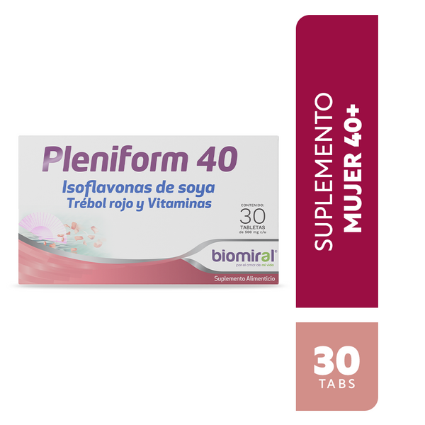 Isoflavonas De Soya Trébol Rojo Pleniform 40 30 Cápsulas