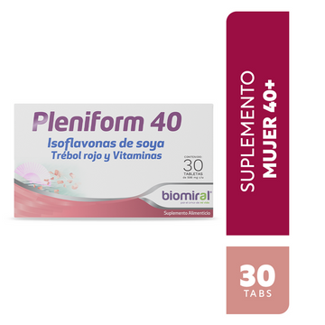 Isoflavonas De Soya Trébol Rojo Pleniform 40 30 Cápsulas