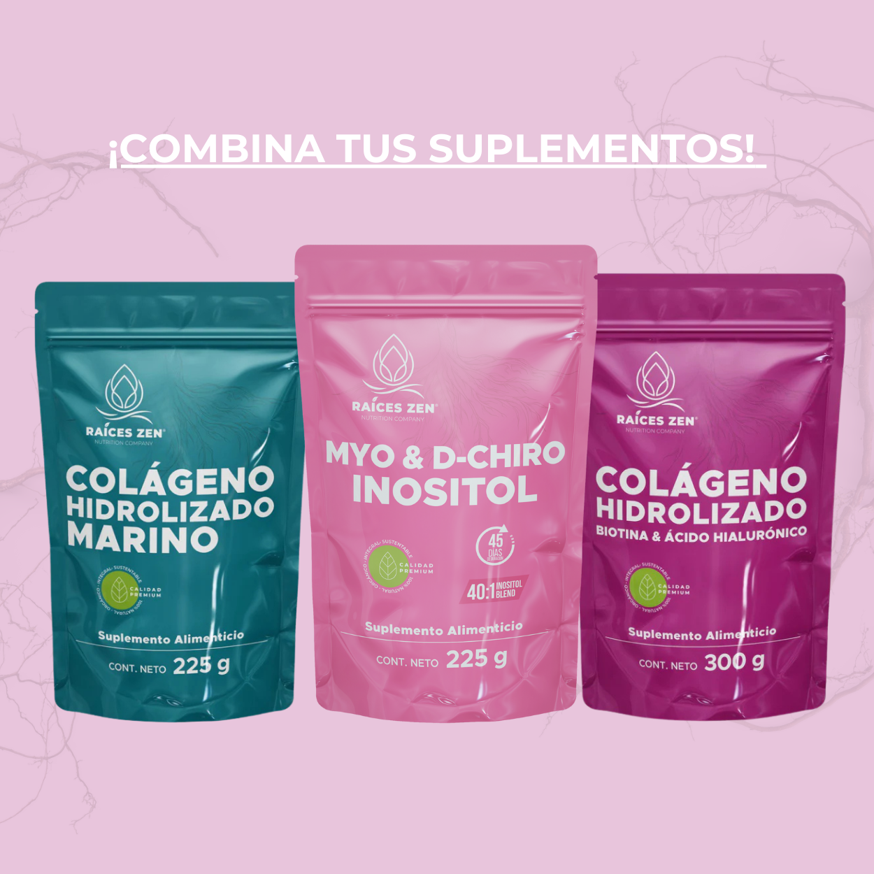 MyO & D Chiro Inositol Raíces Zen Súper Premium 225 g