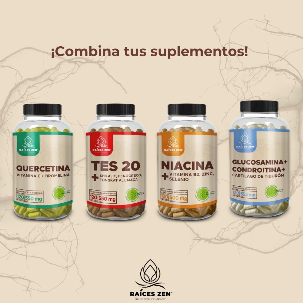 Ácido Alfa Lipoico + L-Carnitina y Biotina Super Premium Raíces Zen