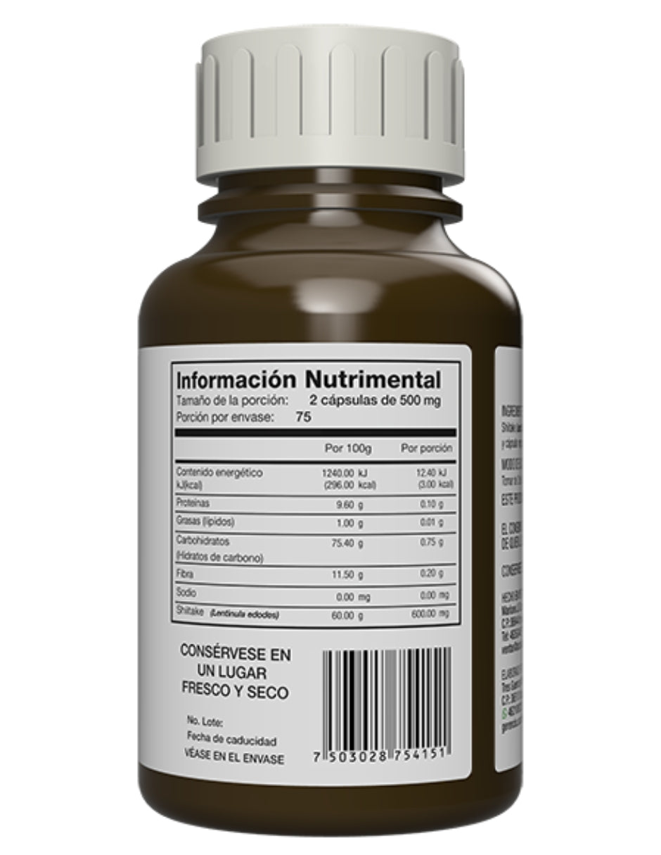 STKE con Shiitake Puro Premium Adaptoheal 150 Cápsulas 500mg