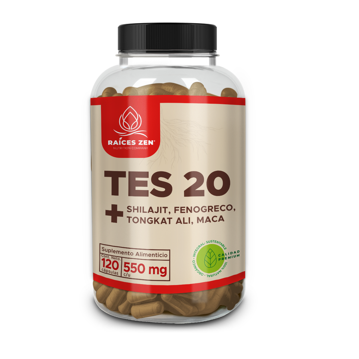 Tes20 Raices Zen Tongkat Ali Fenogreco Shilajit