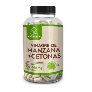 Vinagre de Manzana Cetonas de frambuesa raices Zen