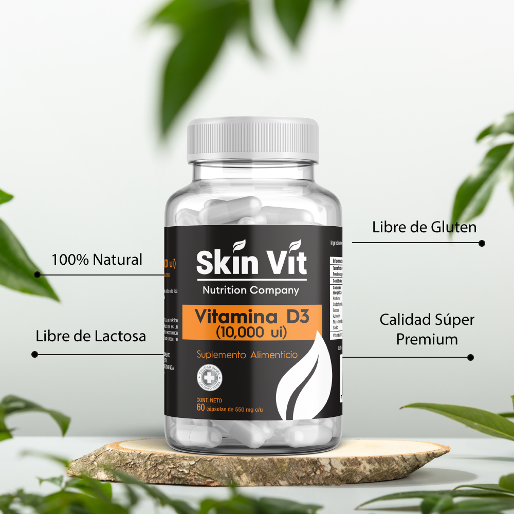 Vitamina D3 10000 ui Skin Vit 60 Cápsulas