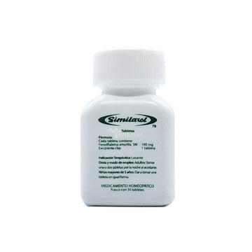 Frasco 50 tabletas Simila xol