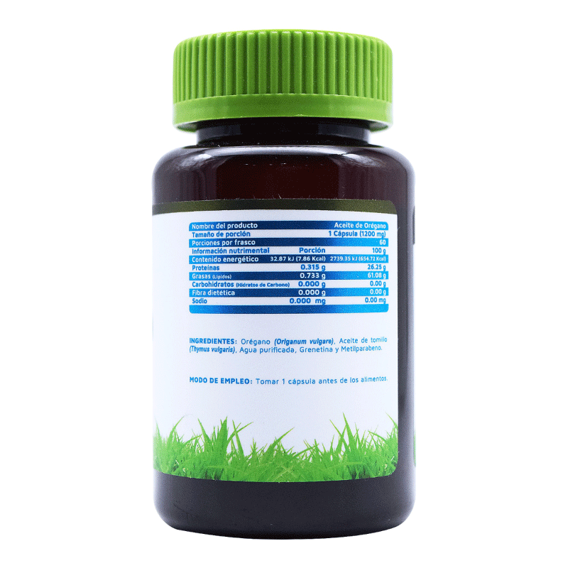 Aceite De Orégano Vidanat 60 Cápsulas
