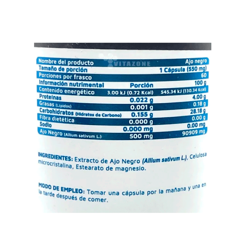 Ajo Negro 60 Cápsulas Vidanat