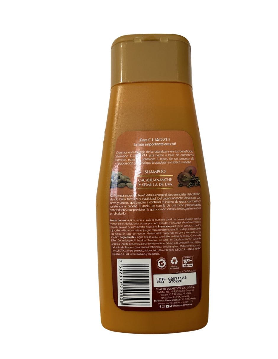 Shampoo de Cacahuananche Cuarzo 550 mL