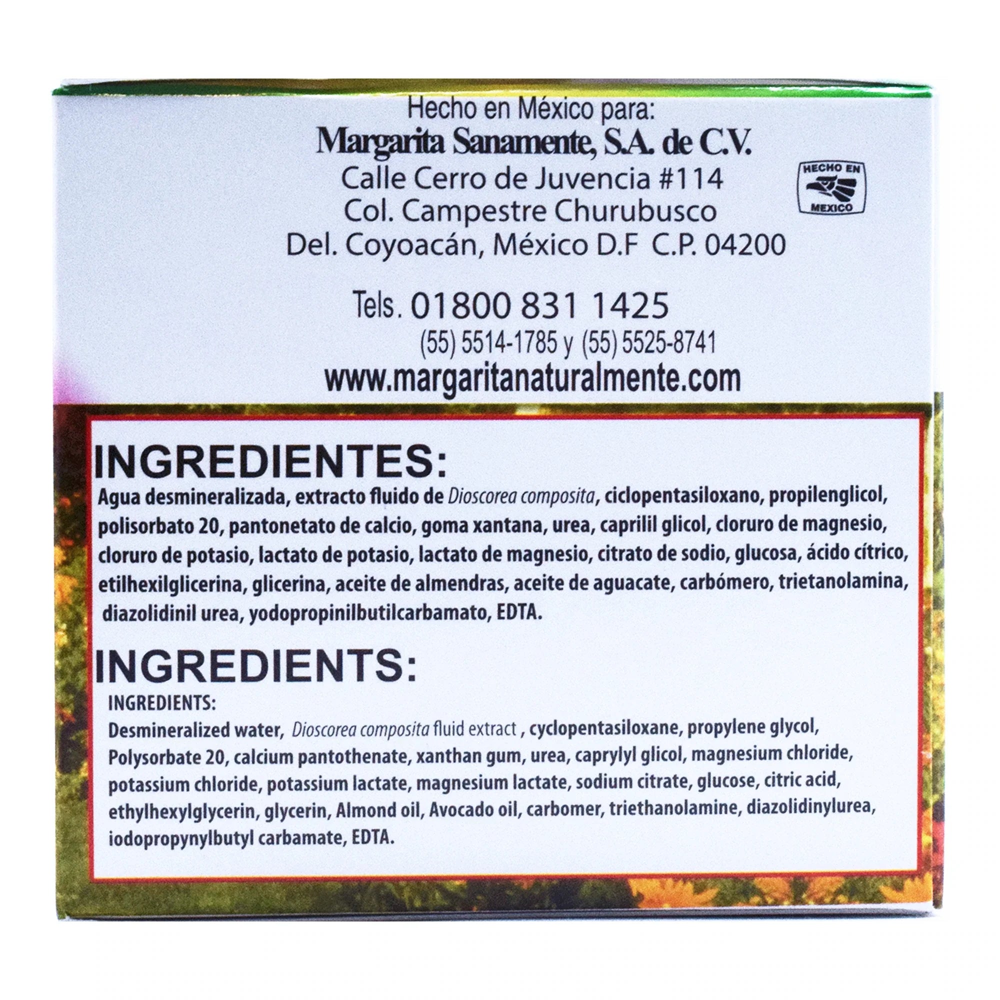 Crema De Camote Silvestre 120 Gr Margarita Naturalmente