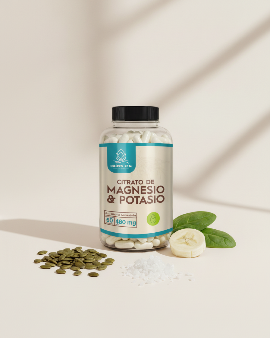 Citrato de Magnesio y Citrato de Potasio Raíces Zen Súper Premium