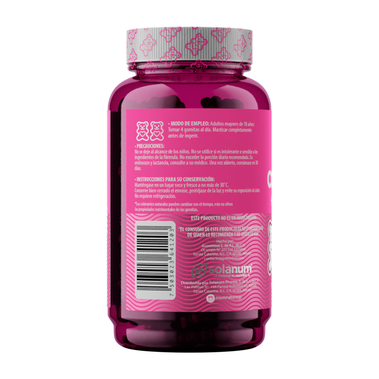 Gomitas de Colágeno y Biotina Belabear Vitamina A, C Y D3 100 Gomitas